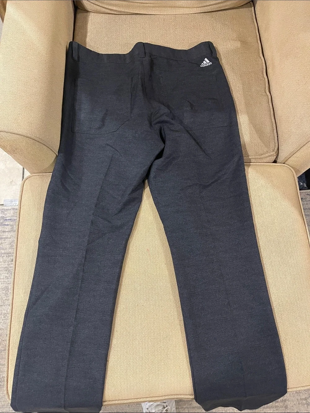 Addidas Men's Dark Gray golf Pants - Classic Straight Fit